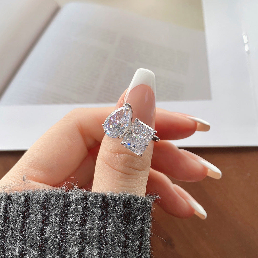 TOI ET MOI RING AUS STERLINGSILBER