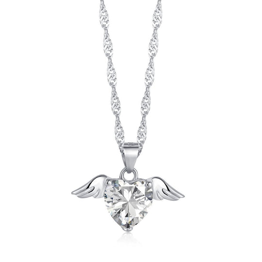 HALSKETTE AUS STERLINGSILBER MIT LIEBESTAUBE