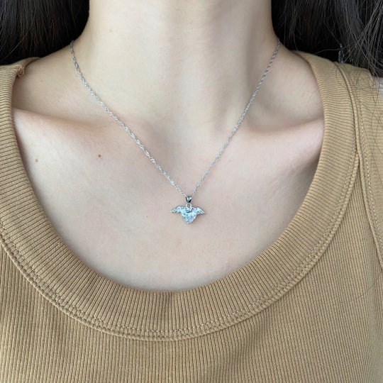 HALSKETTE AUS STERLINGSILBER MIT LIEBESTAUBE