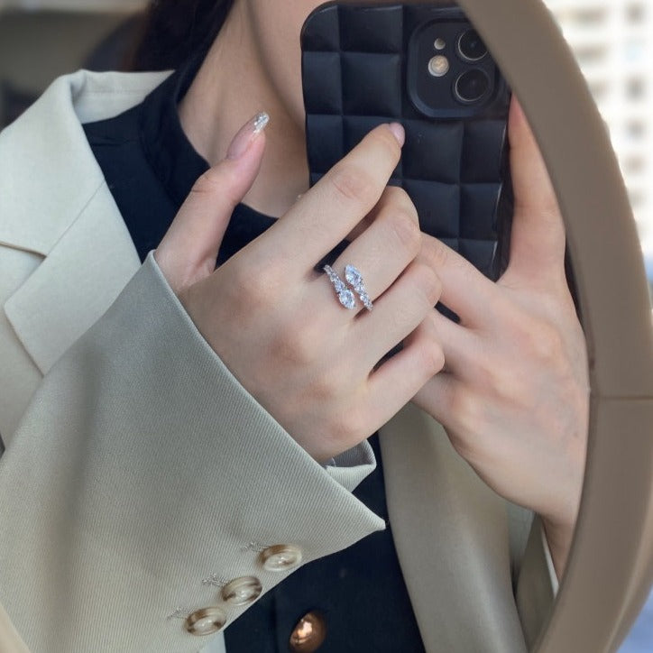 ANILLO SERPENTINA DE PLATA DE LEY AJUSTABLE