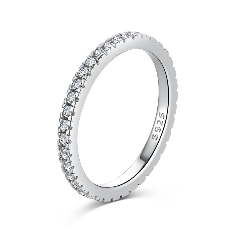 ANILLO ETERNIDAD DE PLATA DE LEY