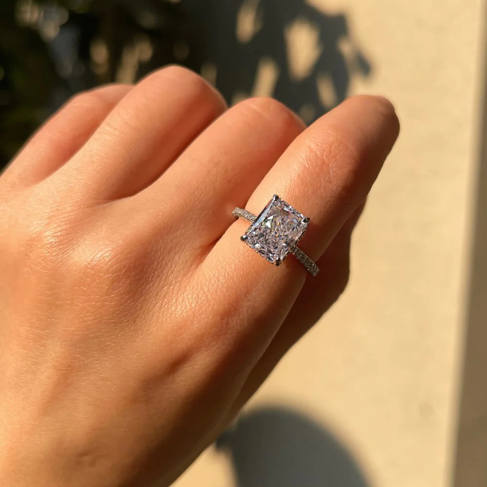 ANILLO DE PLATA DE LEY PARAÍSO CON DIAMANTES
