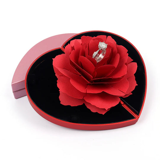 ROSE POP UP RING BOX