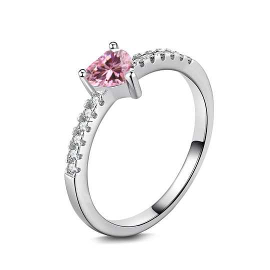 PINK MINI HEART RING